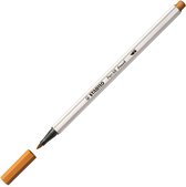 STABILO Pen 68 Brush - Premium Brush Viltstift - Met Flexibele Penseelpunt - Donker Oker - per stuk
