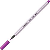 STABILO Pen 68 Brush - Premium Brush Viltstift - Met Flexibele Penseelpunt - Lila - per stuk