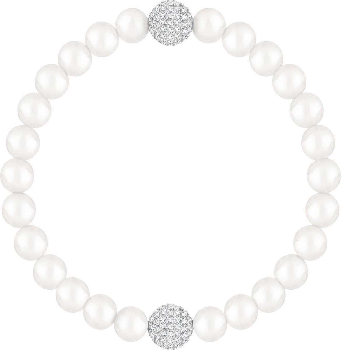 Swarovski Strand Crystal White Pearl Armband 5365736 | bol.com