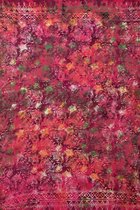 Hamamdoek, sarong, pareo, figuren vlekken patroon lengte 115 cm breedte 165 cm kleuren roze paars groen grijs oranje wit rood dubbel geweven extra kwaliteit.