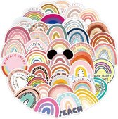 Stickers | Set van 50 Stickers Regenboog | PVC | Waterdicht