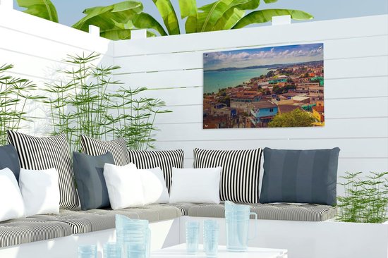 Itapajipe Bay à São Salvador près de Bahia au Brésil Affiche de jardin 60x40 cm - petit - Toile de jardin / Toile d'extérieur / Peintures pour l'extérieur (décoration de jardin)