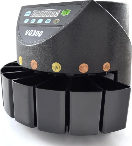 Geldtelmachine VG300 Muntsorteerder & Munttelmachine - Brasq