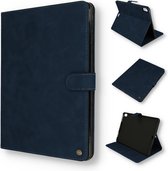 Casemania Hoes Geschikt voor Samsung Galaxy Tab A7 Lite 8.7 inch (2021) Navy Blue - Book Case met Magneetsluiting