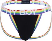 Andrew Christian - Trophy Boy Pride Jock - Maat M - Zwart - Jockstrap - Mannen ondergoed