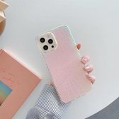 Dubbelzijdige filmlaser TPU-beschermhoes voor iPhone 12 Pro Max (slangtextuur)