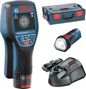 Bosch D-Tect 120 10.8V Li-Ion multidetector set + GLI PocketLED lamp (1x 1.5Ah accu) in L-Boxx