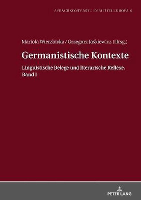 Sprachkontraste in Mitteleuropa- Germanistische Kontexte - cover