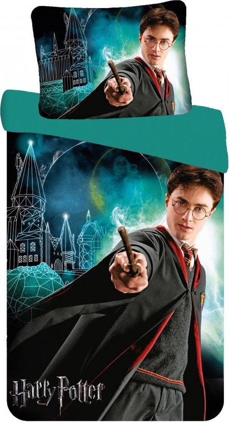 Housse de couette Harry Potter 140x200cm 70x90cm taie d'oreiller extra large 100% coton