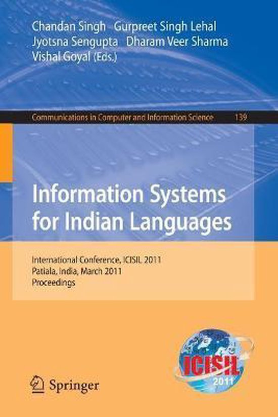 Information Systems for Indian Languages - cover