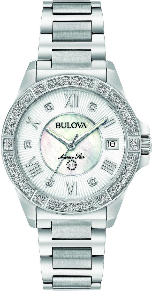 Bulova Marine Star 96R232 Horloge - Staal - Zilverkleurig - Ø 32 mm