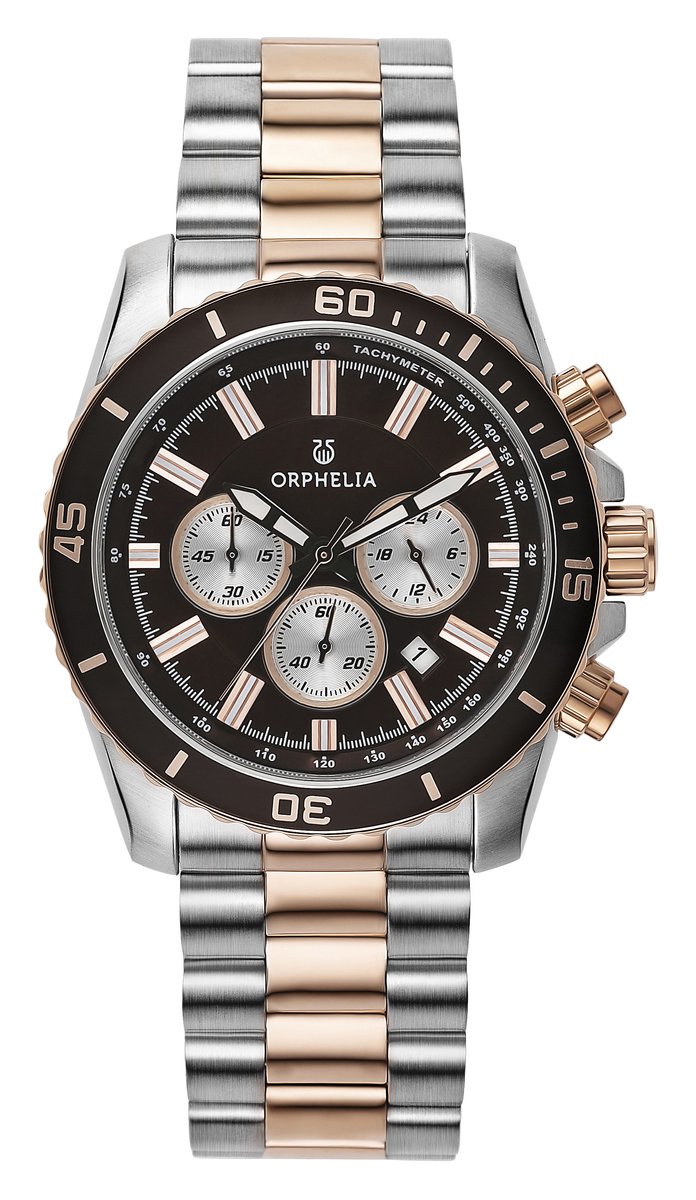 Orphelia New wave OR82601 Horloge - Staal - Multi - Ø 47 mm