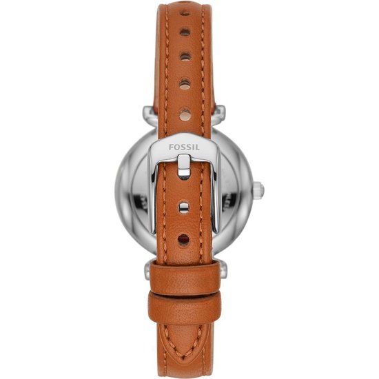 Fossil Carlie Mini Horloge ES4701 Dameshorloge 28 mm - Bruin