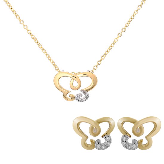 Orphelia SET-7088/1 - Ketting(en) met oorbel(len) - Zilver 925