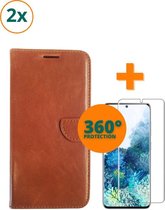 Fooniq Telefoonhoesje - Book Case - Geschikt Voor Samsung Galaxy S20FE - Bruin