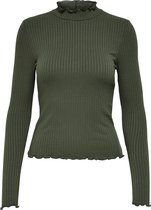 JdY JDYFRANSISKA L/S RIB TOP JRS Dames Top - Maat XXL