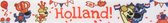 Hup Holland Lint | Woezel en Pip Lint | Satijn Lint 16mm (1,6cm) | Wit Oranje | Voetbal | Koningsdag | Cadeaulint | Dubbelzijdige Kwaliteit | Rol: 22,85 Meter