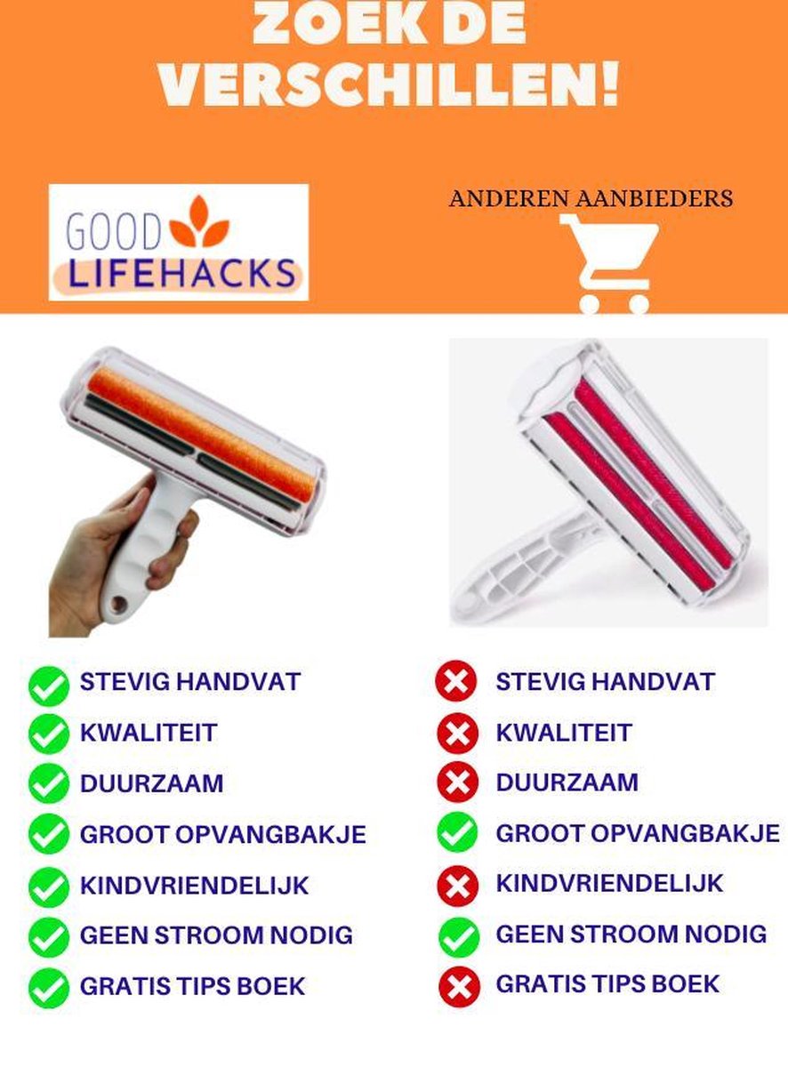 Goodlifehacks - Épilateur pour animaux de compagnie - Enlever les poils de  chien - | bol