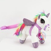 Toy Toys - Pluche eenhoorn aan stok – Unicorn - Wit
