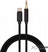 USB-C naar Jack 3.5 mm Kabel - Audio - Analoog - Plug & Play - 1 meter - Zwart
