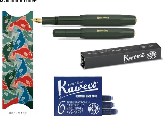 Kaweco Classic SPORT Vulpen marineblauw met vergulde roestvrijstalen