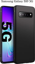 Samsung S10 5G Hoesje Zwart - Samsung galaxy S10 5G hoesje zwart siliconen case hoes cover hoesjes