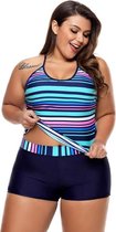 Tankini Dames 2-Delig - Gestreept - Maat XXXL/3XL 'Tifara'