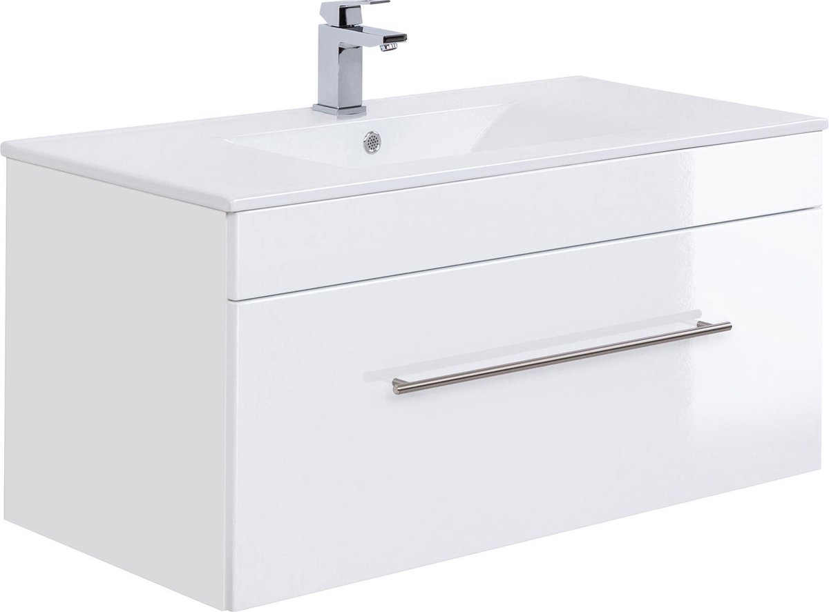 Wastafelkast Ivar Wit - Breedte 100 cm - Hoogte 49.7 cm - Diepte 47.5 cm