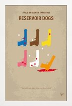 JUNIQE - Poster met houten lijst Reservoir Dogs -13x18 /Kleurrijk