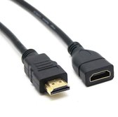 NÖRDIC HDMI-411 HDMI verlengkabel - Male naar female - Met ethernet - 4K 30Hz - 2m - Zwart