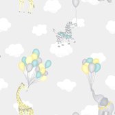 Dutch Wallcoverings - Over The Rainbow- Ballons Gris