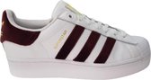 Adidas Originals Superstar Bold -maat 40 -Wit/Bordeaux