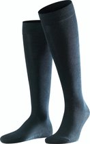 FALKE Family Kniehoge Sokken lange vlakte Robuust Duurzaam Katoen Blauw Heren sokken - Maat 39-42