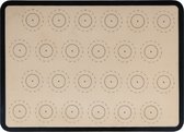 Krumble Siliconen bakmat / Deegmat / Ovenmat / Bakmatten / Anti-kleef bakmatten - Met 24 cirkels - 29,5 x 42 cm