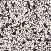 SilverNile Goods - Elegant Natural Stone Terrazzo Serving Confetti Boards - Set of 2 - Black & Ivory Confetti Trays - Small Board L 20 x W 13 x H 1.70 cm & Long Board L 40 x W 13 x H 1.70 cm - Multipurpose Confetti Board's