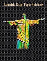 Isometric Graph Paper Notebook: Equilateral Triangles, 120 Pages, Vibrant Jesus Christ Cover, 8.5 x 11 inches (21.59 x 27.94 cm)
