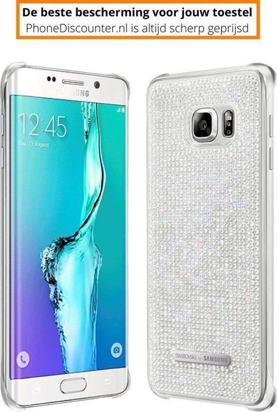 Samsung Galaxy S6 Edge + Glitter Cover Argent | bol.