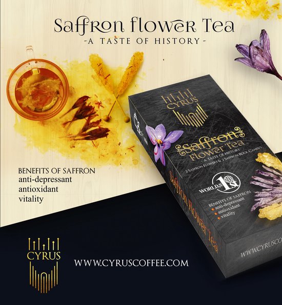 Saffraan Thee; Saffron Flower Tea Gift Box