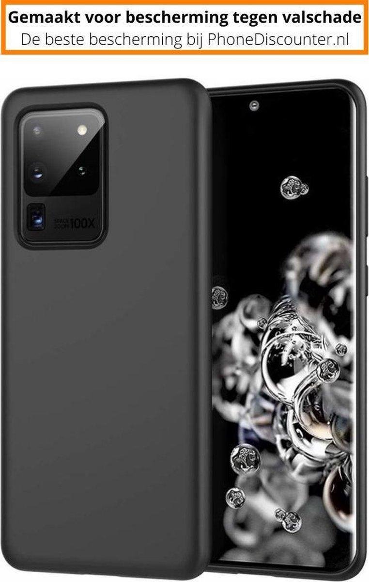Fooniq Silicone Hoesje Zwart - Soft Case - Geschikt Voor Samsung Galaxy S20 Ultra