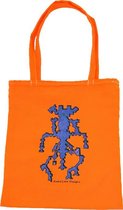 Anha'Lore Designs - Alien - Exclusieve handgemaakte tote bag - Fluo oranje