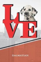 Dalmatian: Dog Love Park Isometric Dot Paper Notebook Book Is 120 Pages 6x9