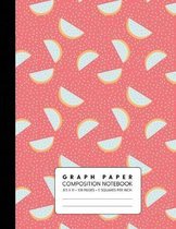 Graph Paper Composition Notebook: Quad Ruled 5 Squares Per Inch for Math & Science - Dragonfruit Pink