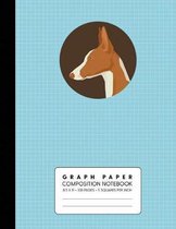 Graph Paper Composition Notebook: Ibizan Hound - Quad Ruled 5 Squares Per Inch for Math & Science