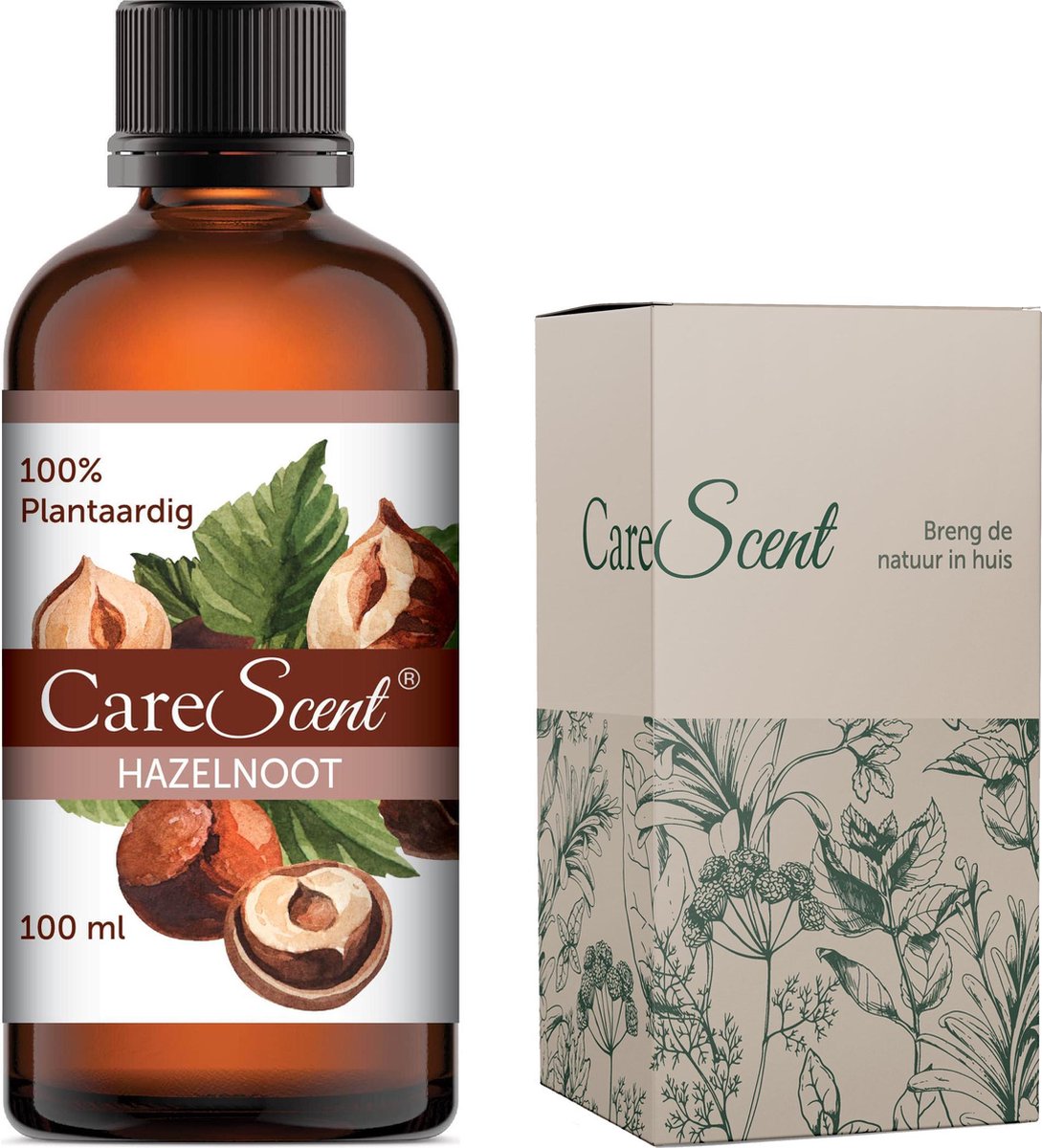 Goedkoopste CareScent Hazelnoot Olie (Koudgeperst) - 100 Puur - voor Huid, Haar, Verdunnen Etherische Olie - 100 ml
