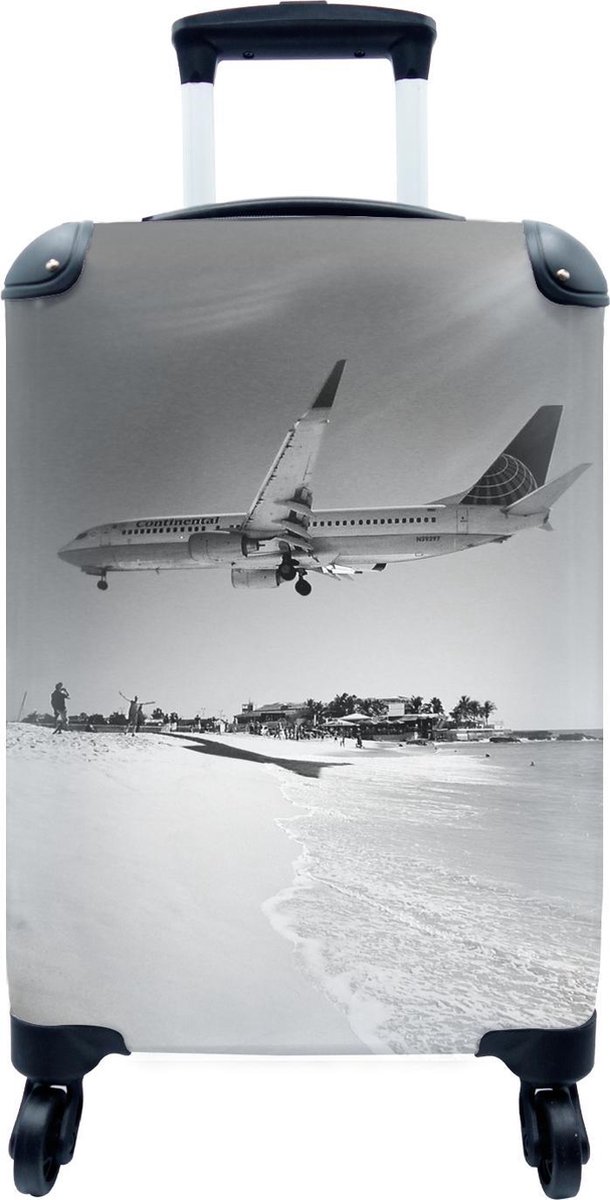 bladerdeeg Nationaal Vergevingsgezind Koffer - Vliegtuig boven Sint-Maarten - Past binnen 55x40x20 cm en 55x35x25  cm -... | bol.com