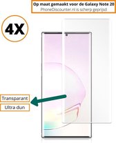 Fooniq UV Screenprotector Transparant 4x - Geschikt Voor Samsung Galaxy Note 20