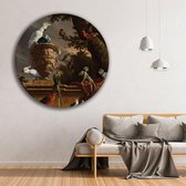 KEK Original - Oude Meesters - De Menagerie - wanddecoratie - 100 cm diameter - muurdecoratie - Plexiglas 5mm - Acrylglas - Schilderij- Muurcircel