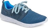 ReLace Sneakerveter Sea breeze - Veters - 1 paar sneakerveters – Wit blauw - Gemaakt van gerecyclede petflessen - 130 cm