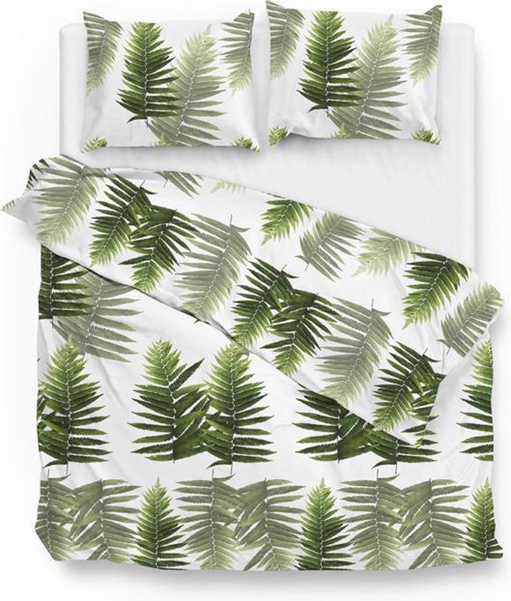 ZoHome Donny Dekbedovertrek - Litsjumeaux - 240x200/220 cm - Green