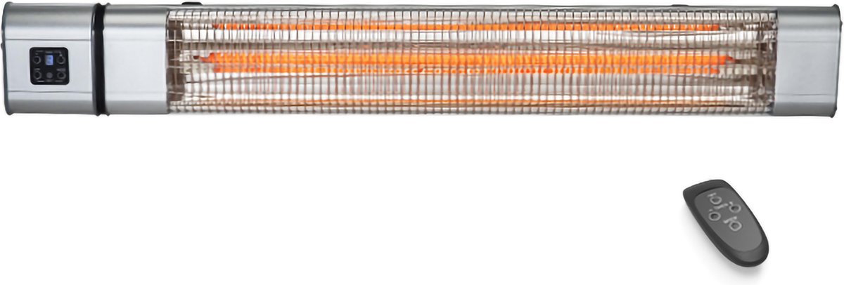 Infrarood IR heater/kachel - muur of plafondmontage - 2400 watt - afstandsbediening